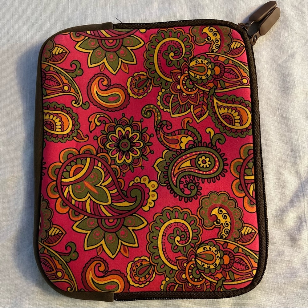 Paisley Tablet Sleeve, Measures About 7x10”